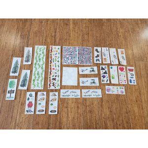 Vintage Creative Memories Sticker LOT 1997-2001 Hearts, Outdoors, Camping + #1